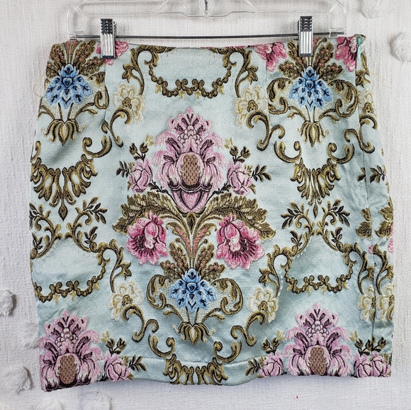 Tobi Blue Flordales Mini Skirt - Picture 2 of 3